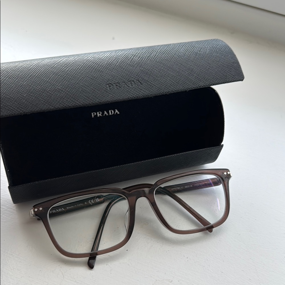 PRADA Brown Eyeglasses Frame with Case